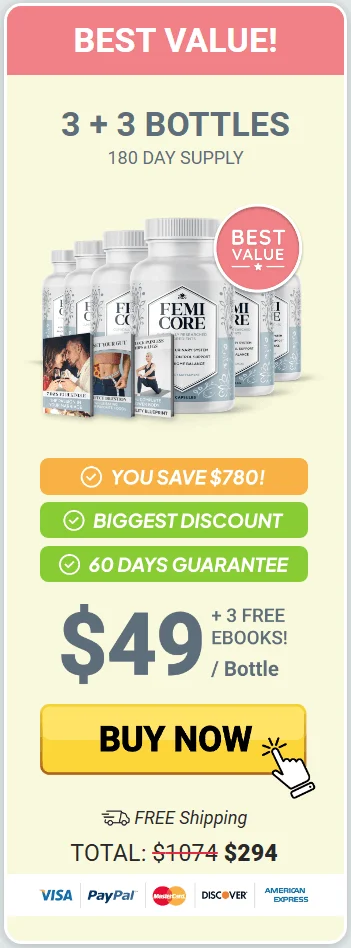 femicore 6 bottle price 